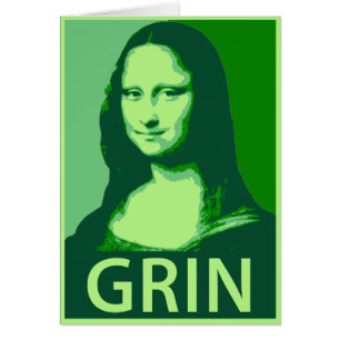 Mona flina Lisa Hälsningskort