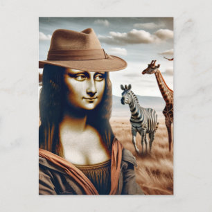 Mona Goes på Safari Vykort