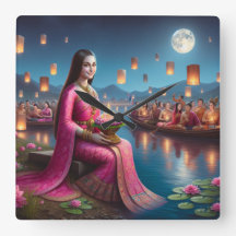 Mona i Roy Krathong Festival Thailand