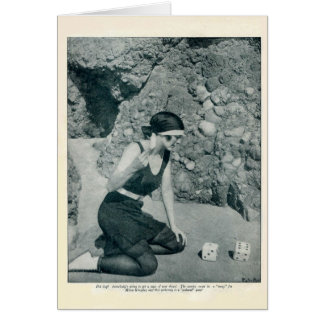 Mona Kingsley 1922 vintage porträtt-kort Hälsningskort