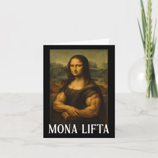 Mona Lifta Bodybuilding Funny Gift Kort