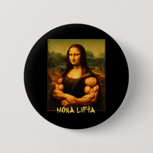 Mona Lifta Muscle Mona Lisa Bodybuild der Gym och Knapp