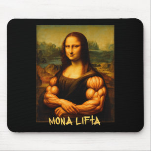 Mona Lifta Muscle Mona Lisa Bodybuild der Gym och Musmatta