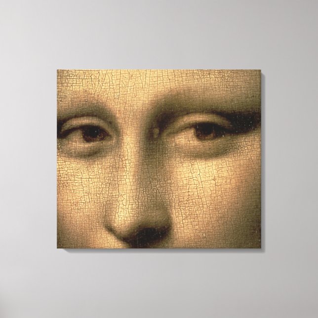 Mona Lisa, 1503-6 Canvastryck (Framsida)