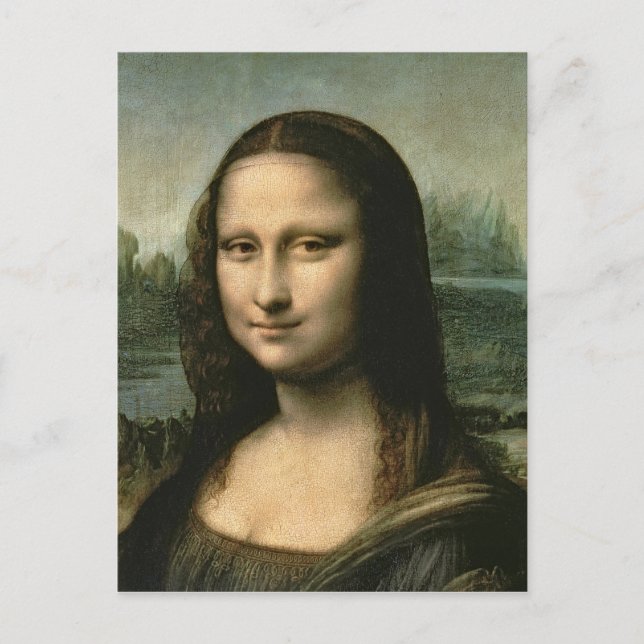 Mona Lisa, 1503-6 Vykort (Framsida)