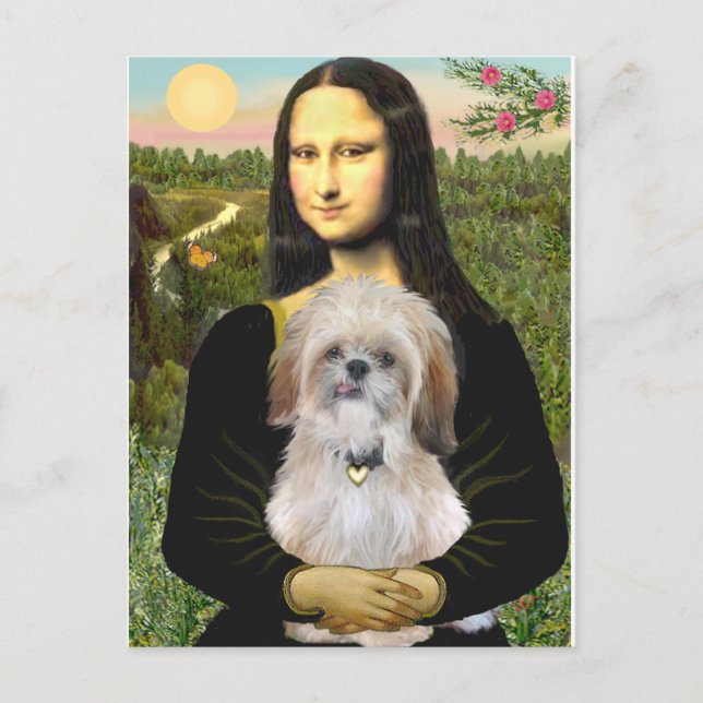 Mona Lisa - A Shih Tzu (P) Vykort (Framsida)