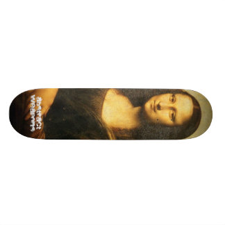 Mona Lisa, abstrakt vapen Mini Skateboard Bräda 18,5 Cm