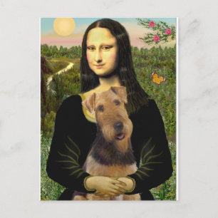 Mona Lisa - Airedale Terrier (#1) Vykort