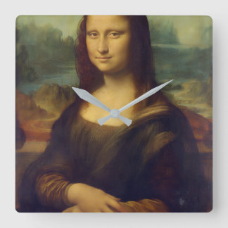 Mona Lisa Akryl Fyrkantig Väggklocka