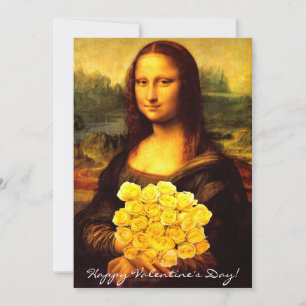 Mona Lisa Alla hjärtans dag Julkort