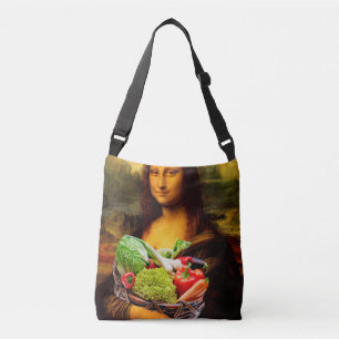 Mona Lisa älskar grönsaker Axelväska
