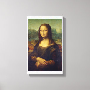 Mona Lisa-An-flyg av Leonardo De Vinci Canvastryck
