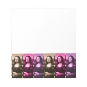 Mona Lisa Animal Print Lila Rosa Chocolate Anteckningsblock