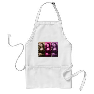 Mona Lisa Animal Print Lila Rosa Chocolate Förkläde