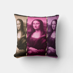 Mona Lisa Animal Print Lila Rosa Chocolate Kudde