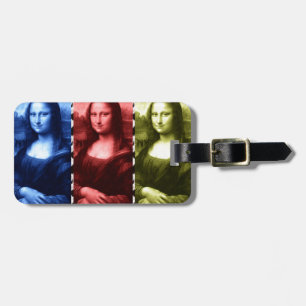Mona Lisa Animal Print Primary Färg Bagagebricka