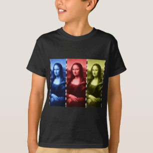 Mona Lisa Animal Print Primary Färg Tee Shirt