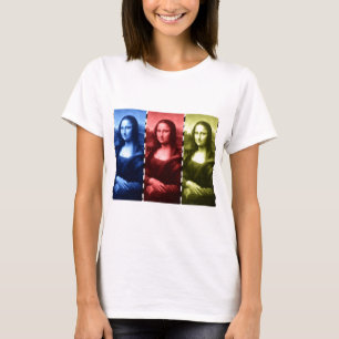 Mona Lisa Animal Print Primary Färg Tee Shirt