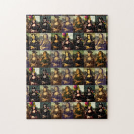 Mona Lisa är många Ansikte Pussel