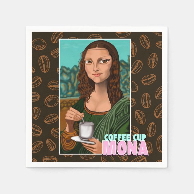 Mona Lisa Art Coffee Edition Pappersservett (Framsidan)
