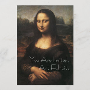 Mona Lisa Art Exhibit-inbjudningar Inbjudningar