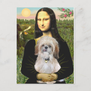 Mona Lisa - AShih Tzu (P) Vykort