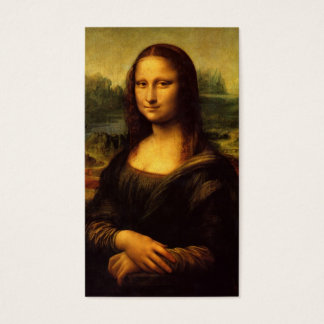 Mona Lisa av Leonardo Da Vinci c. 1503-1505 Visitkort