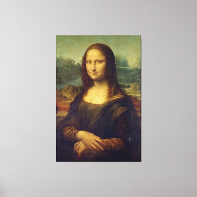 Mona Lisa av Leonardo da Vinci Canvastryck (Framsida)