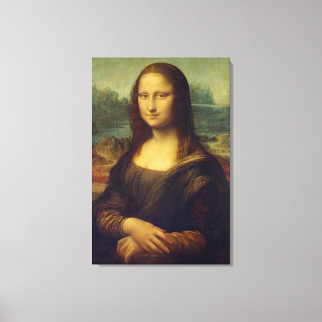 Mona Lisa av Leonardo Da Vinci Canvastryck (Framsida)