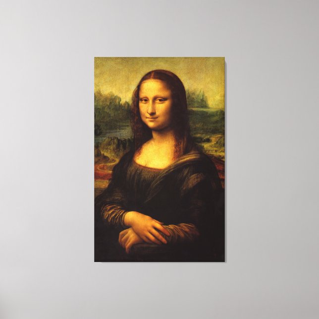Mona Lisa av Leonardo Da Vinci Canvastryck (Framsida)