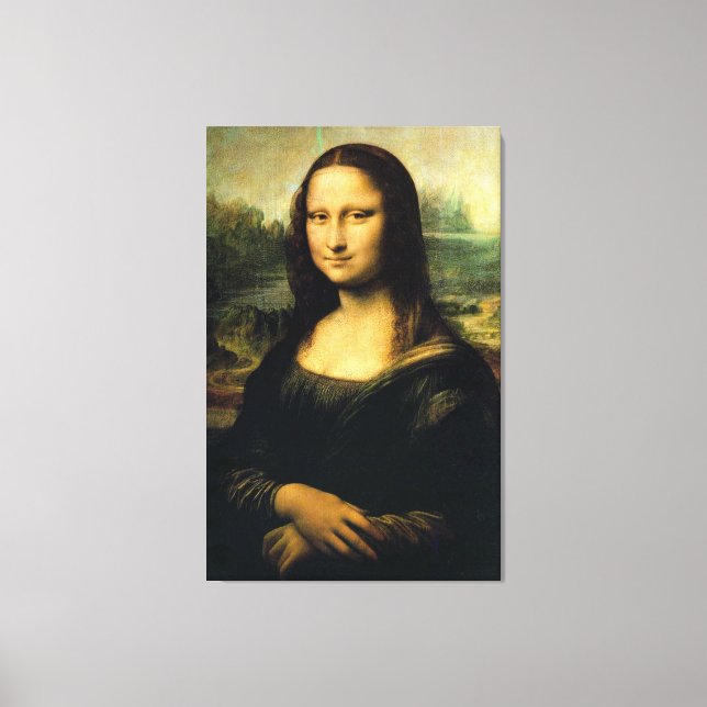 Mona Lisa av Leonardo Da Vinci Canvastryck (Framsida)