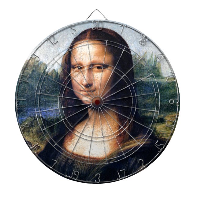 Mona Lisa av Leonardo da Vinci Darttavla (Framsidan)