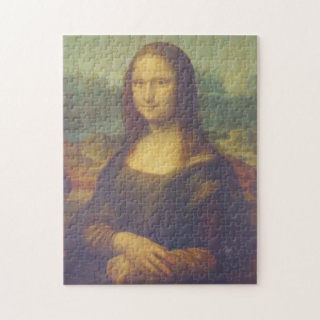 Mona Lisa av Leonardo Da Vinci Finkonst Pussel (Vertikal)
