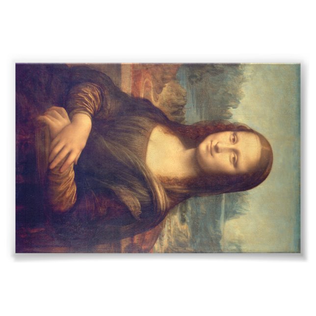 Mona Lisa av Leonardo da Vinci Fototryck (Framsidan)