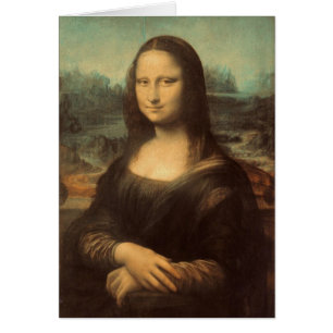 Mona Lisa av Leonardo da Vinci Hälsningskort