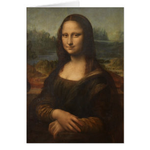 Mona Lisa av Leonardo da Vinci Hälsningskort