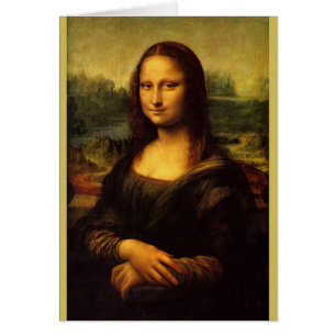 Mona Lisa av Leonardo da Vinci Hälsningskort