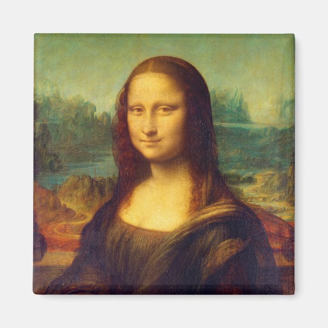 Mona Lisa av Leonardo Da Vinci Magnet (Framsidan)