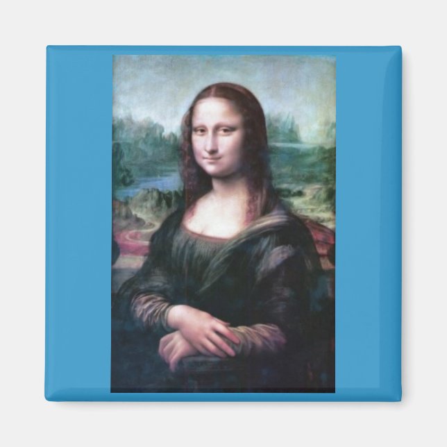 Mona Lisa av Leonardo Da Vinci Magnet (Framsidan)