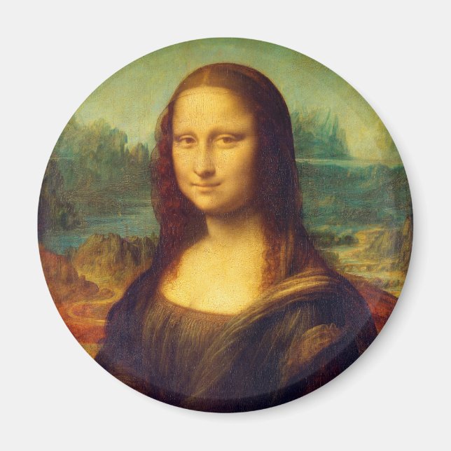 Mona Lisa av Leonardo Da Vinci Magnet (Framsidan)