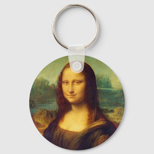 Mona Lisa av Leonardo Da Vinci Nyckelring (Framsida)