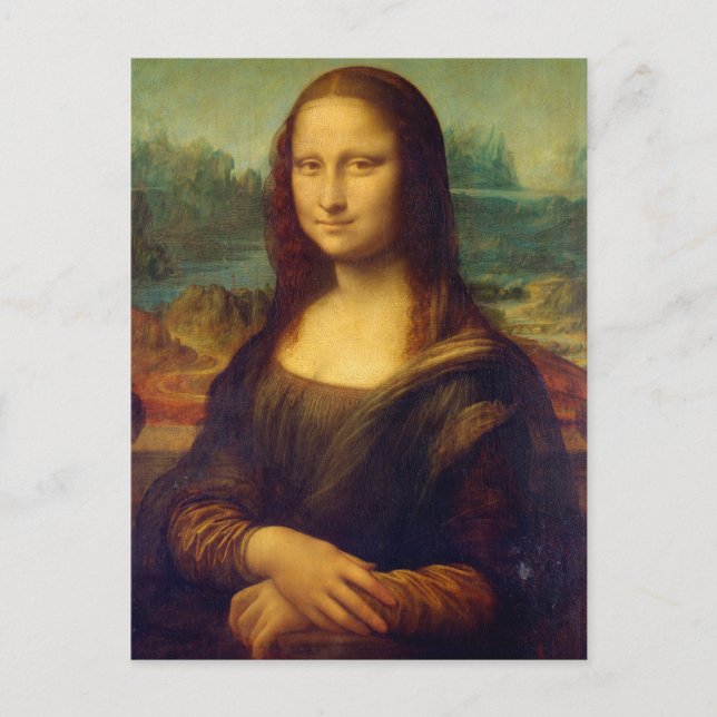 Mona Lisa av Leonardo da Vinci Postcard Vykort (Framsida)