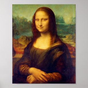 Mona Lisa av Leonardo Da Vinci Poster