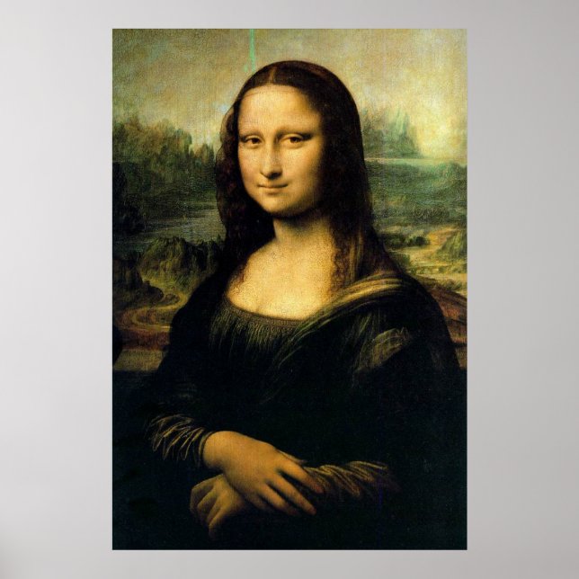 Mona Lisa av Leonardo Da Vinci Poster (Framsidan)
