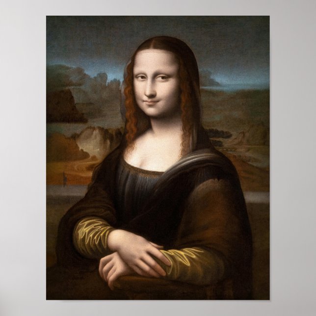 Mona Lisa av Leonardo Da Vinci Poster (Framsidan)