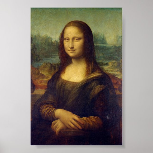 Mona Lisa av Leonardo da Vinci Poster (Framsidan)