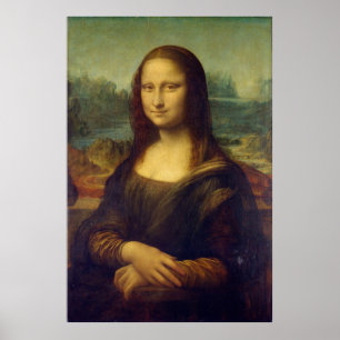 Mona Lisa av Leonardo da Vinci Poster