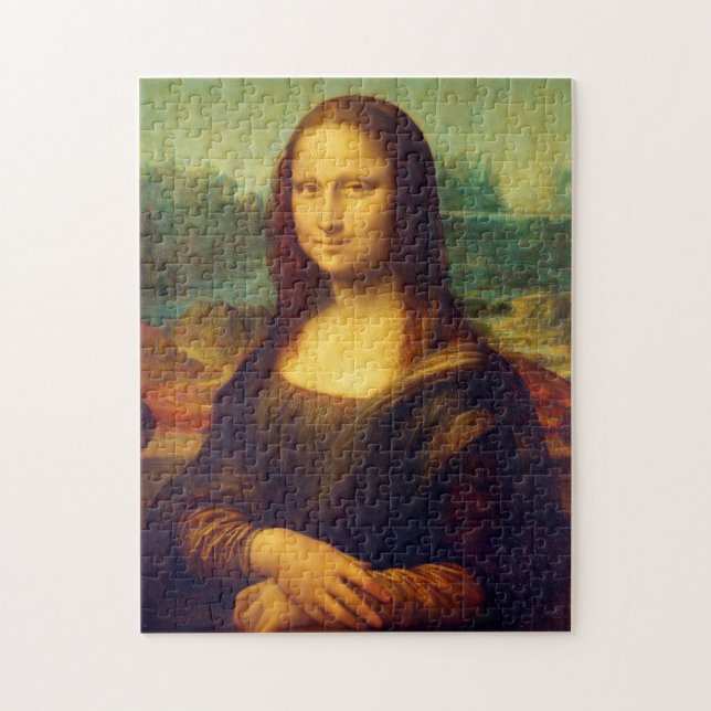 Mona Lisa av Leonardo Da Vinci Pussel (Vertikal)