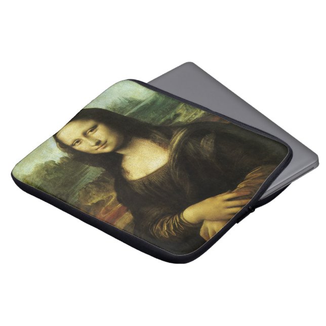 Mona Lisa av Leonardo da Vinci, Renaissance Art Laptop Sleeve (Framsida topp)
