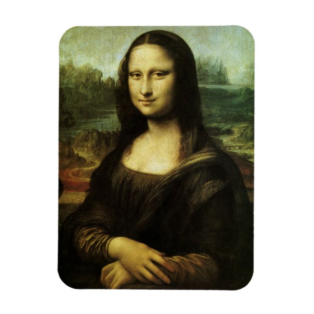 Mona Lisa av Leonardo da Vinci, Renaissance Art Magnet (Vertikal)